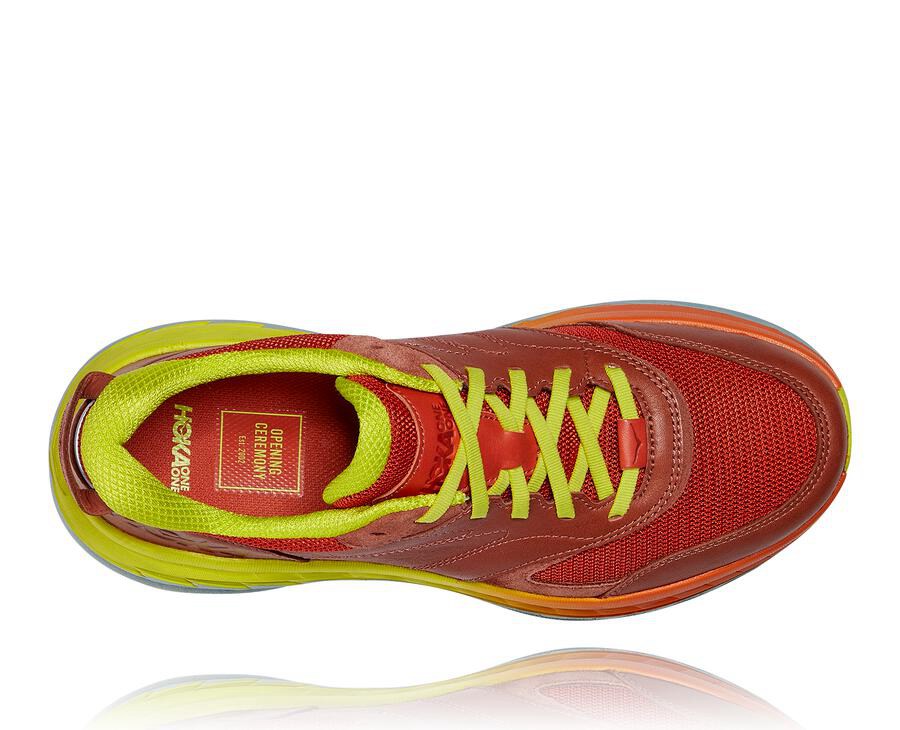 Hoka One One ランニングシューズ メンズ 赤 - Bondi L - BM5029781